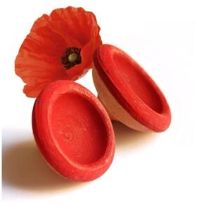 Akar Fassi Moroccan Lip & Cheek Tint in Handmade Terracotta Pot Handmade in Morocco