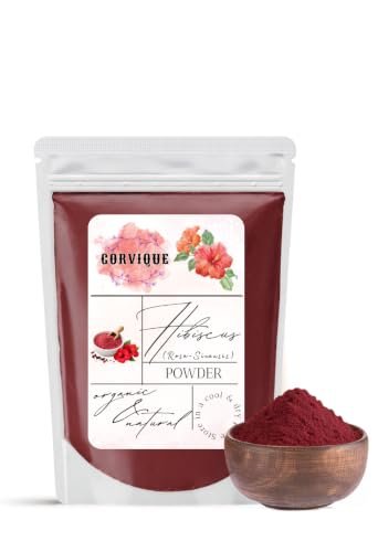 Gorvique's Organic Raw Hibiscus Dry 100g Hibiscus powder Rosa-Sinensis for Hair Care & Face Pack Gudhal Ka Phool Pure Raw Form