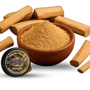 Gorvique Pure Sandalwood Powder 25gm | Chandan for Face Glow, Skin Brightening, Acne Care & Incense | Natural Face Pack + Ritual Dhoop | Skin Treatment Mask for Tan Removal & Pore Care